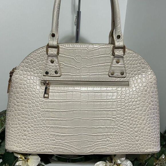 NWOT I M Heart Handbag Women's 15"x 10" Multicolor Floral Vinyl Croc Embossed - Picture 5 of 14